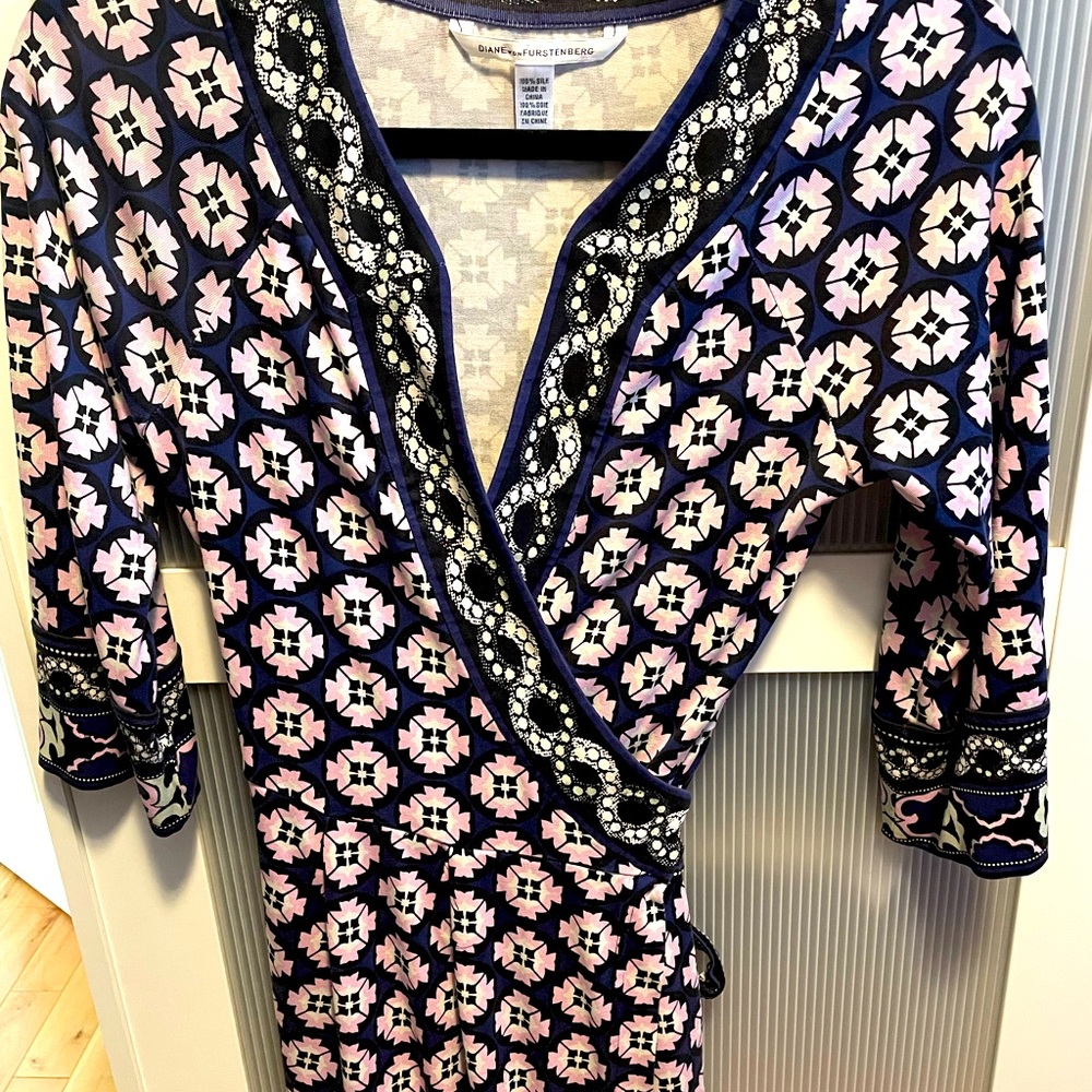 Diane Von Furstenberg Wrap Dress Silk